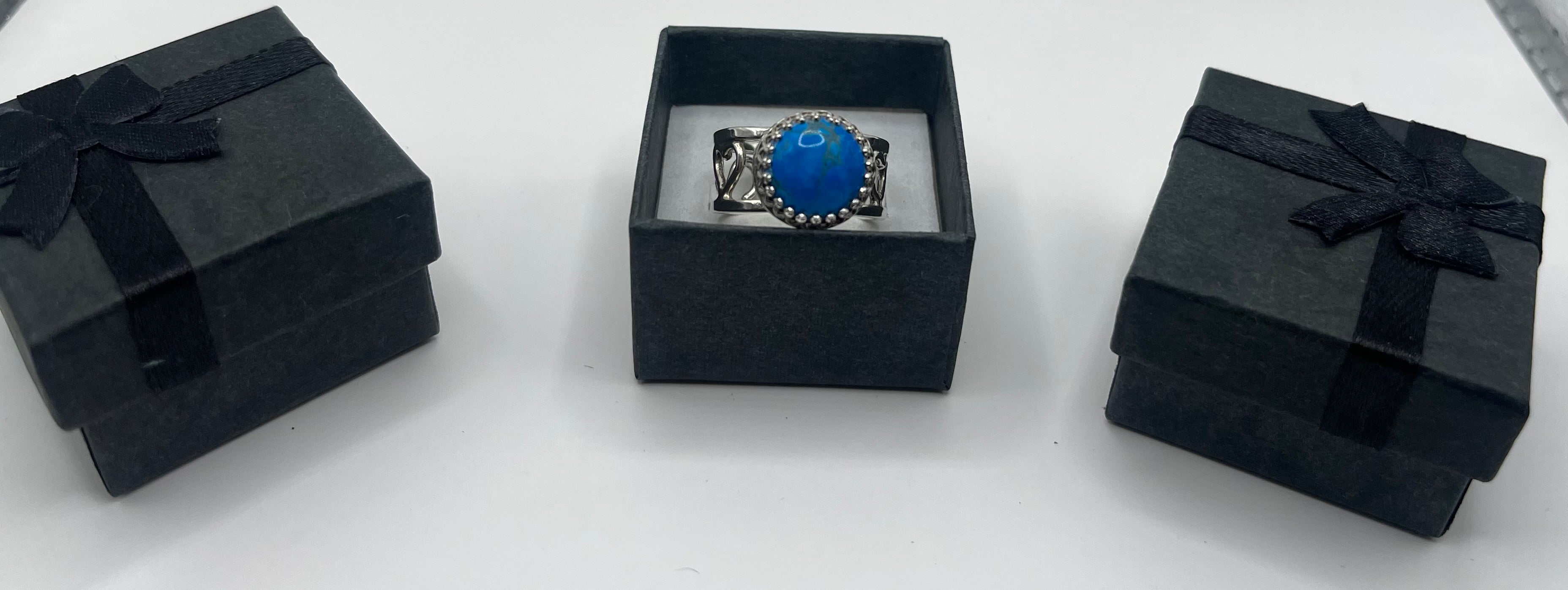Silver Filigree Turquoise Ring