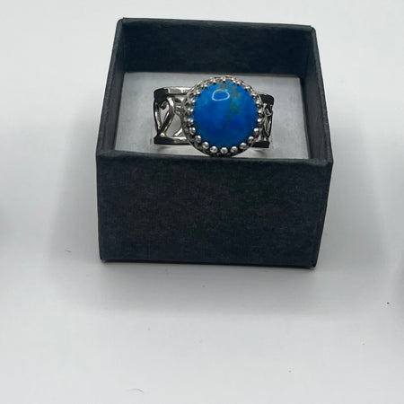 Silver Filigree Turquoise Ring