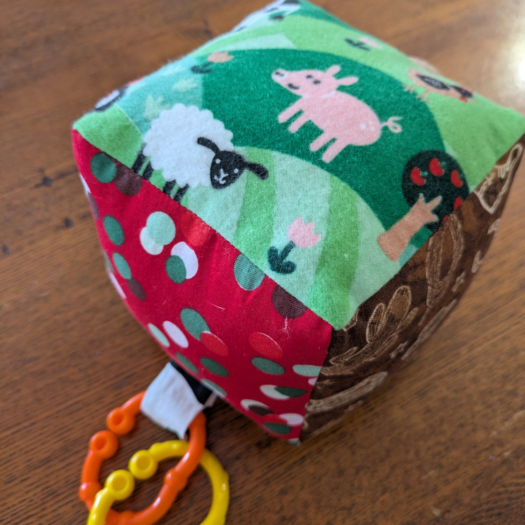 Western Farm Animal Soft Baby Cube