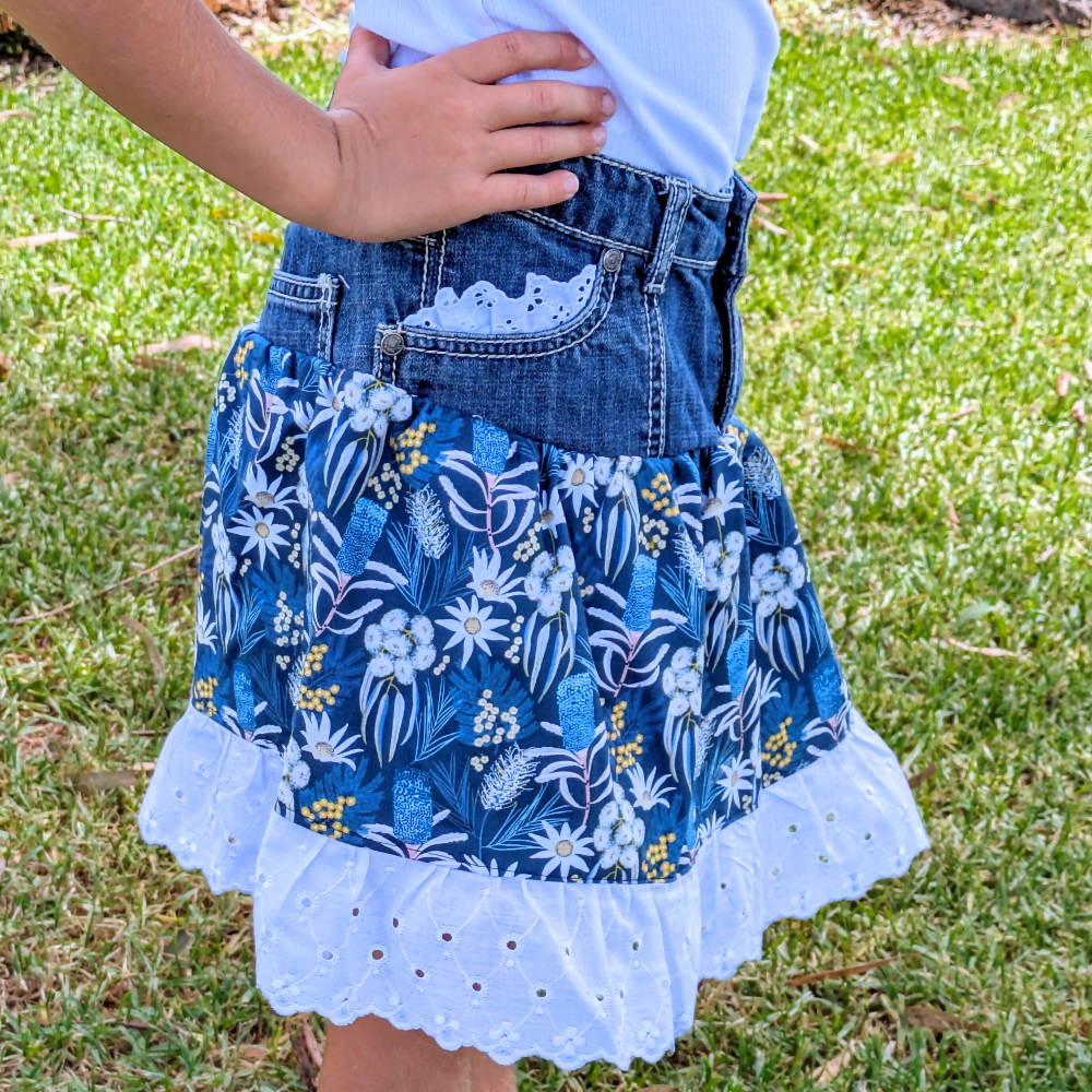 girls-upcycled-denim-skirt-size-7-australian-flowers-handmade-sewing-artist-the-denim-patch (8)