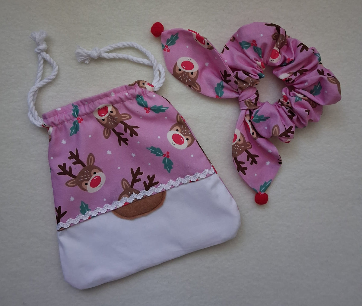Children's Christmas Gnome Bag & Scrunchie