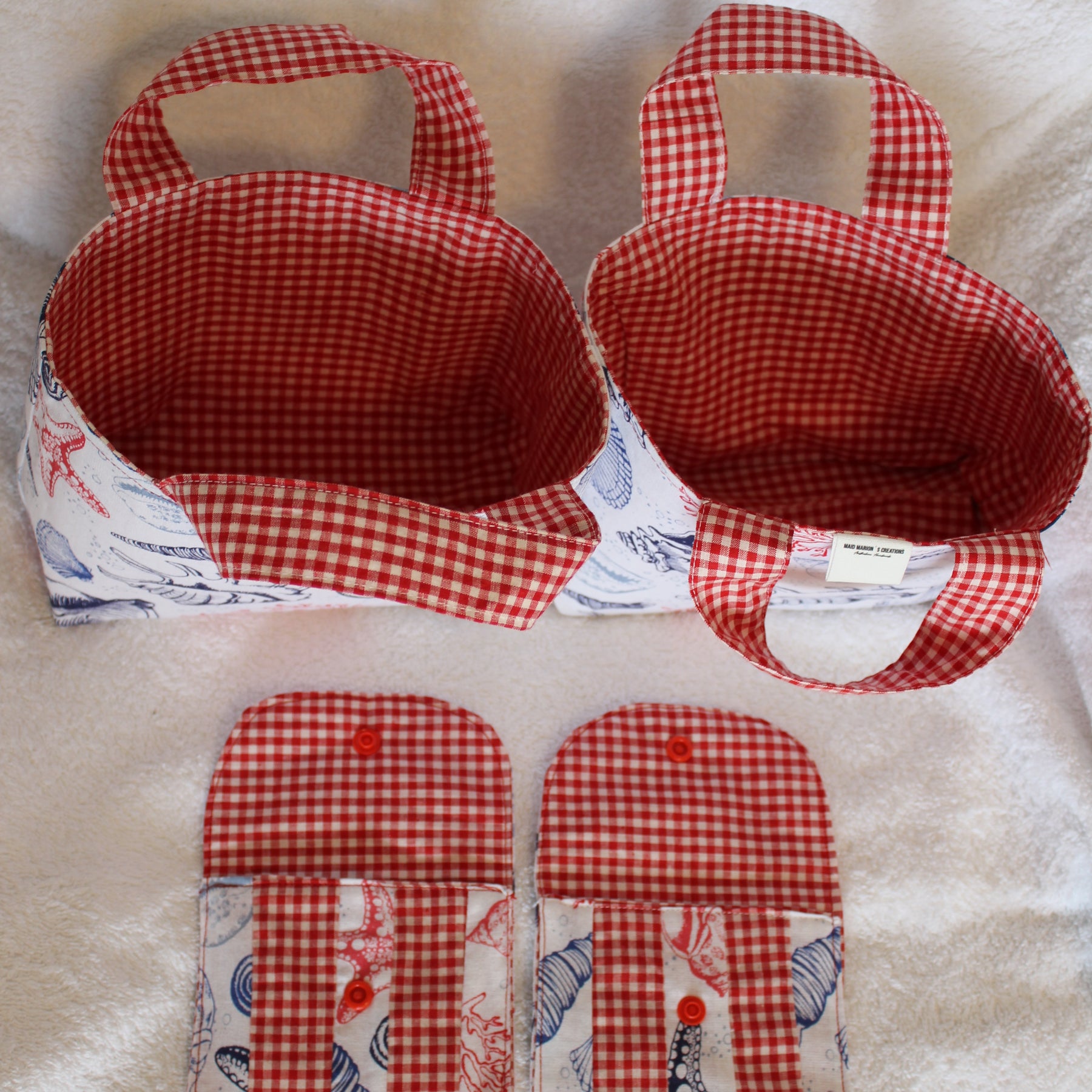 TINY TOTS TOTE BAGS -´SEA SHELLS´- KIDS TOTE BAGS