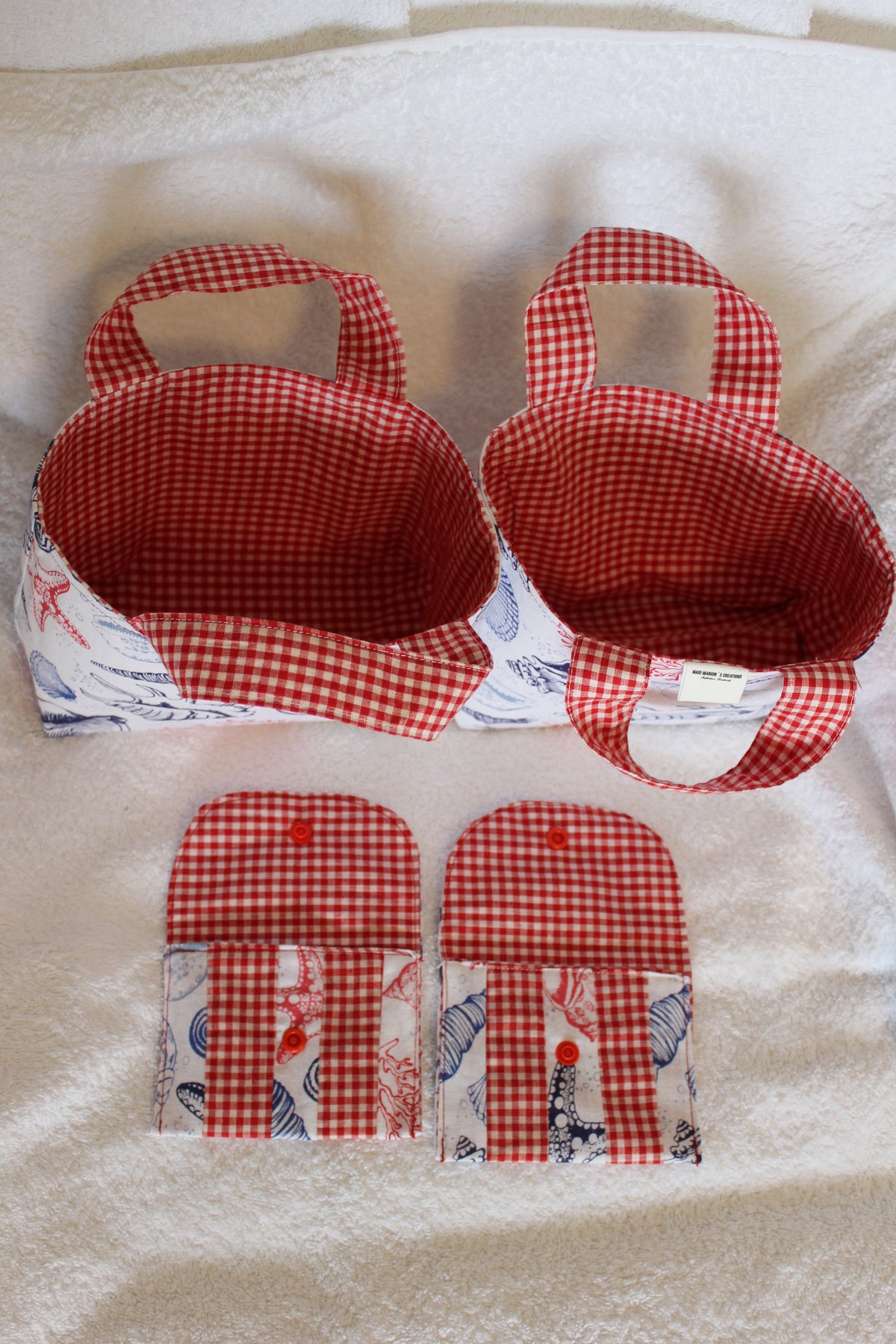 TINY TOTS TOTE BAGS -´SEA SHELLS´- KIDS TOTE BAGS