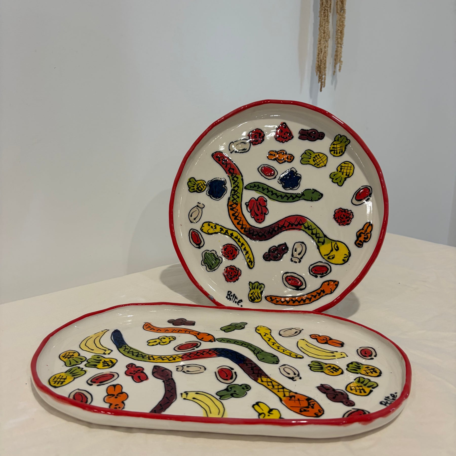 Classic Lolly Platters - snakes, jelly babies, pineapples!