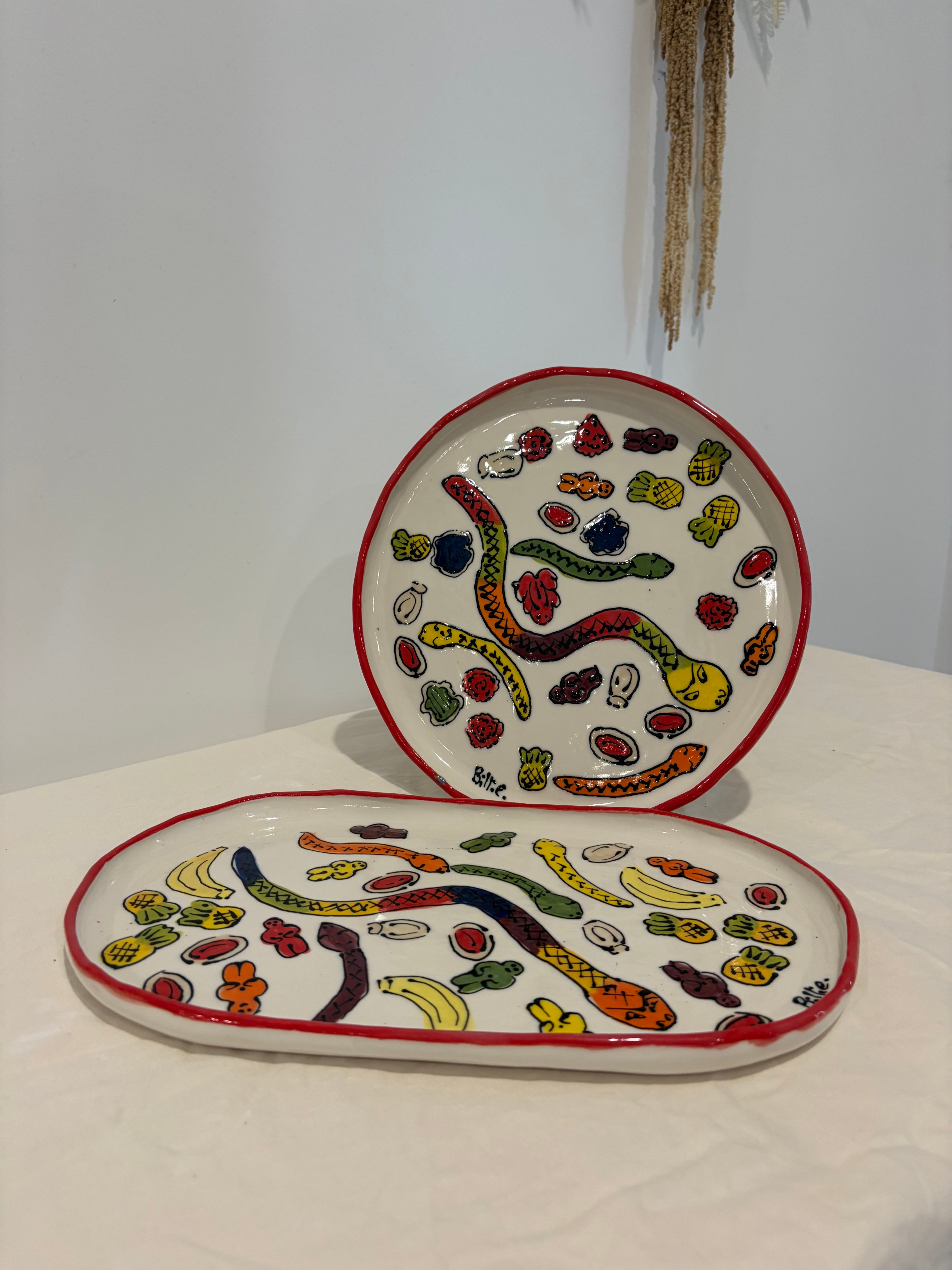 Classic Lolly Platters - snakes, jelly babies, pineapples!