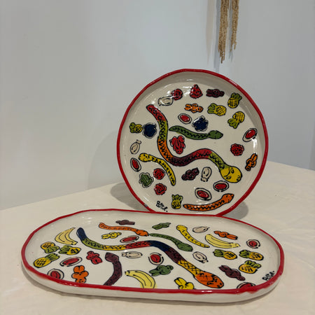 Classic Lolly Platters - snakes, jelly babies, pineapples!