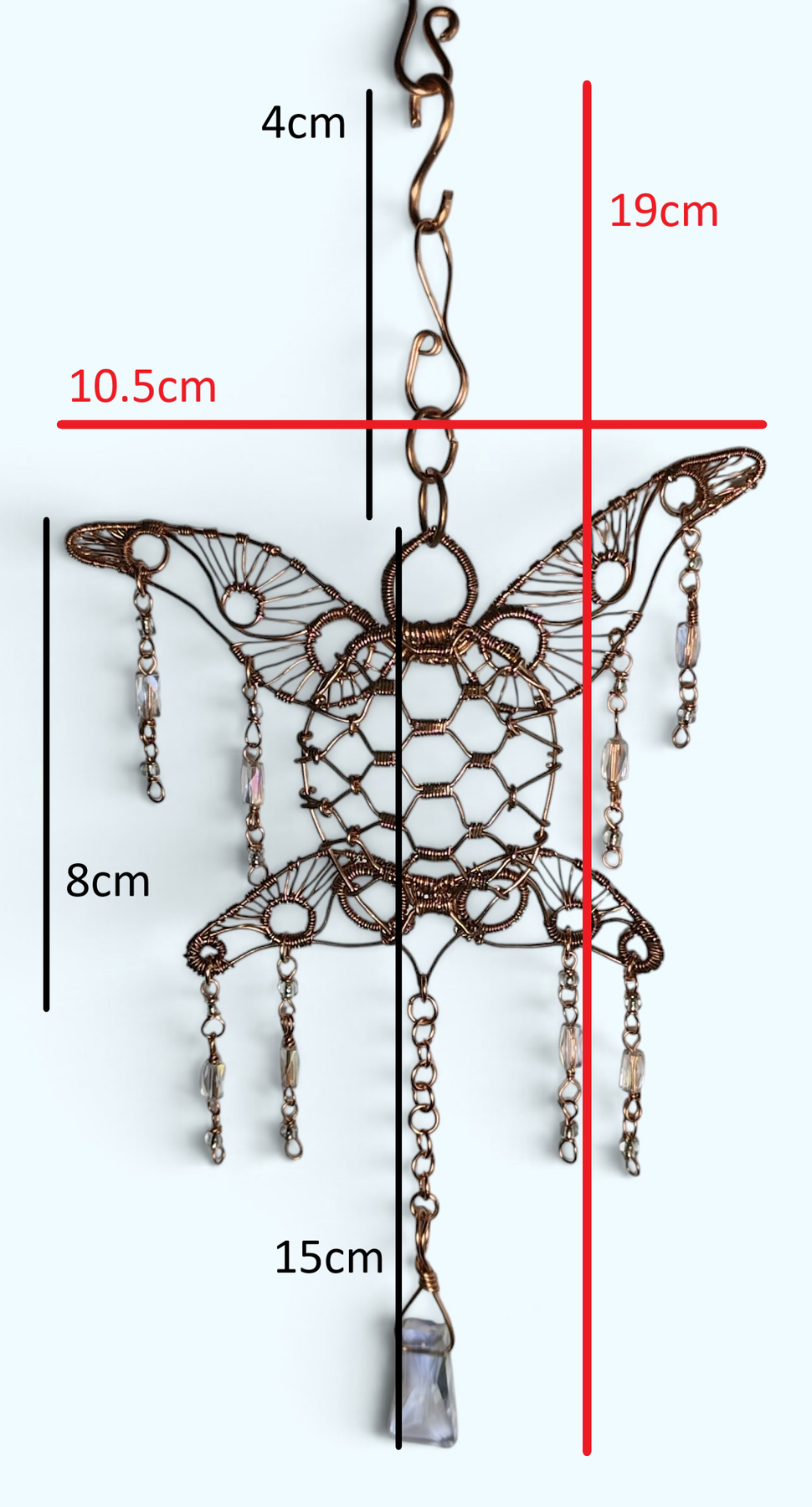 Woven Copper Wire Sea Turtle Sun Catcher