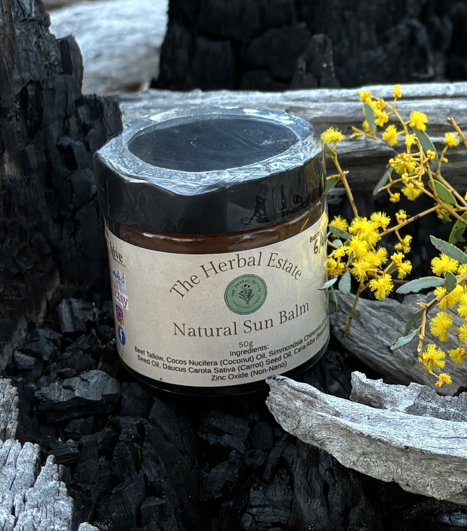Natural Non-Nano Zinc Sun Cream: Nappy Barrier Cream 10g-50g