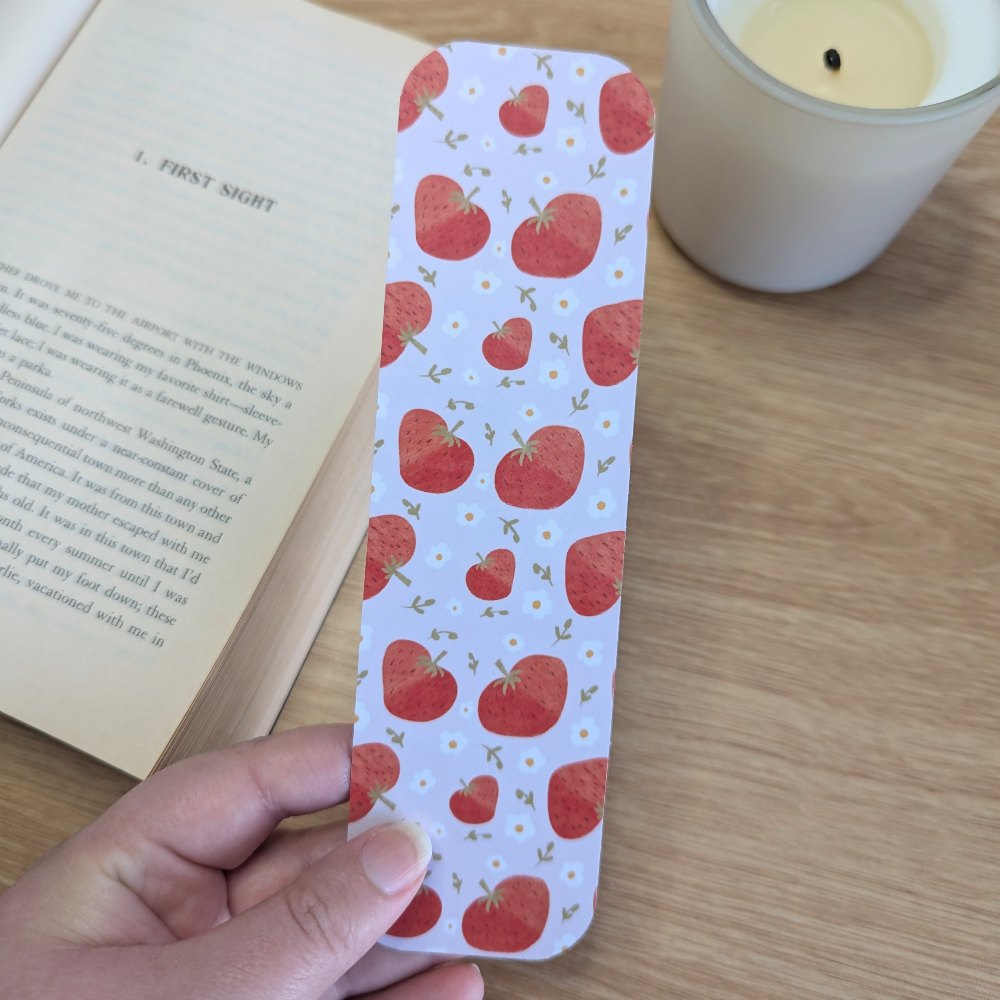 strawberries bookmark use