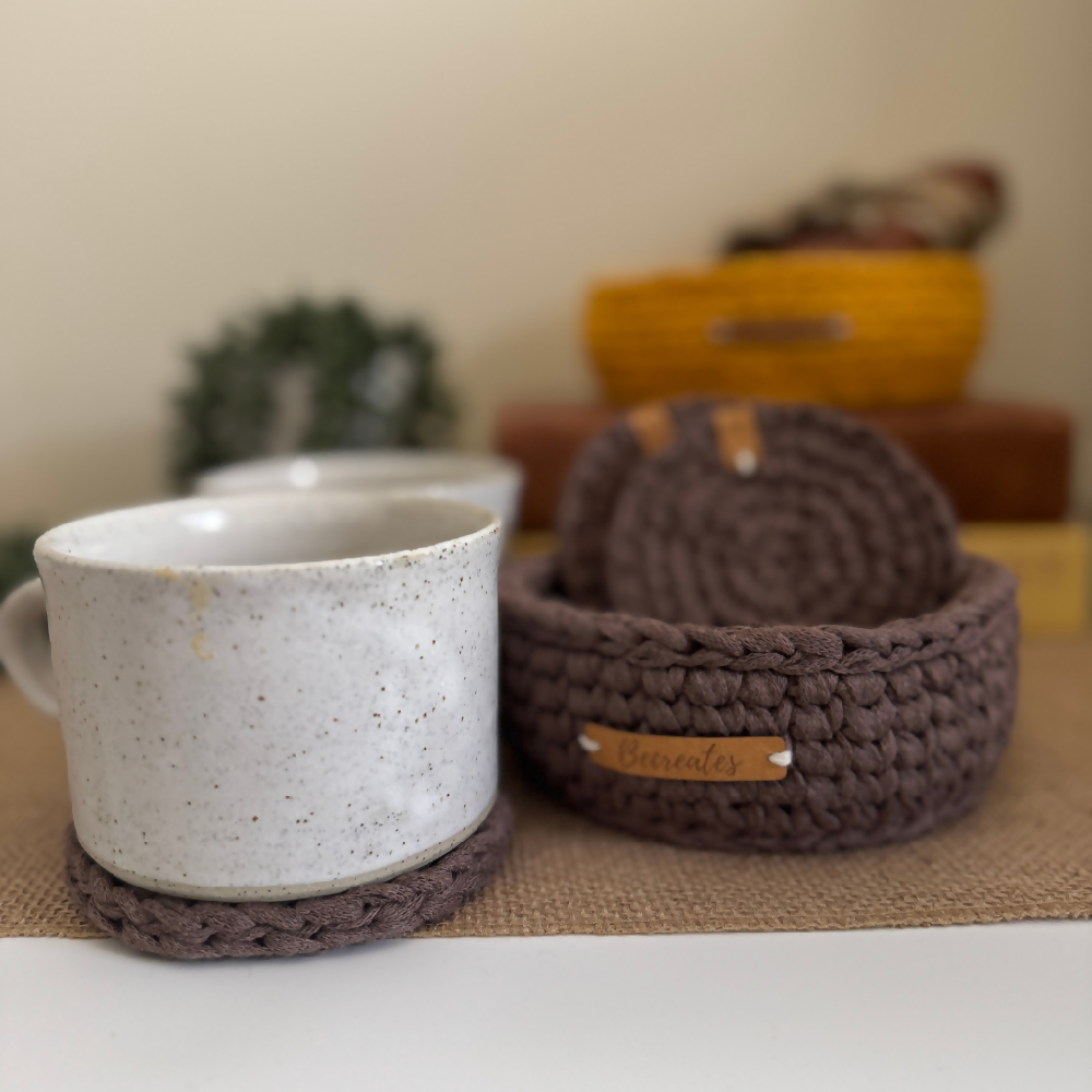 Coasters-crochet-handmade-Chocolate-Brown (4)