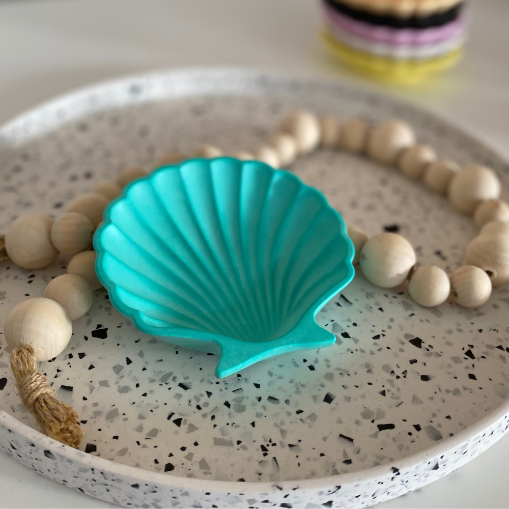 Shell trinket dish decor in various colours