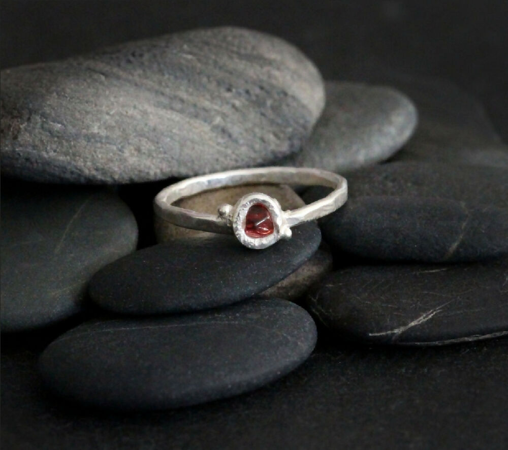 Raw Ruby Ring