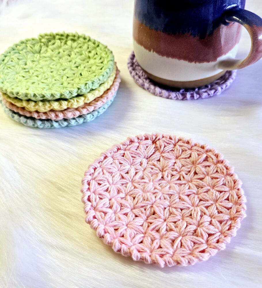 Mushroom with Rainbow Coasters Set