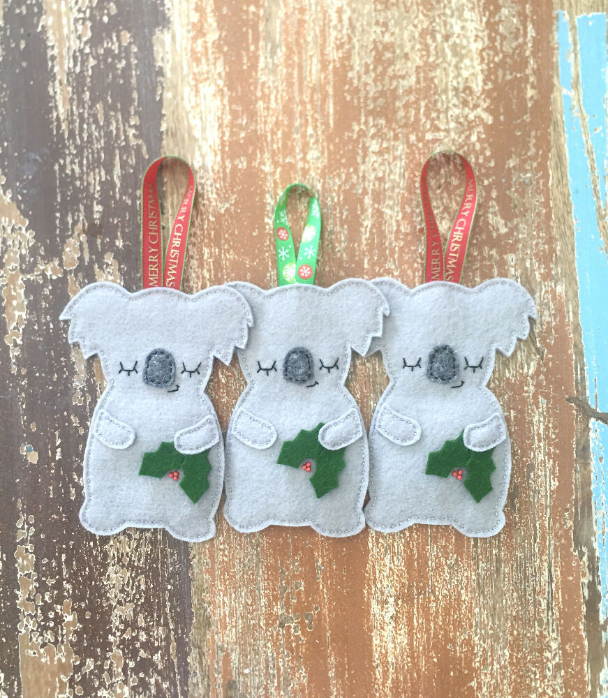 Koala Christmas decoration