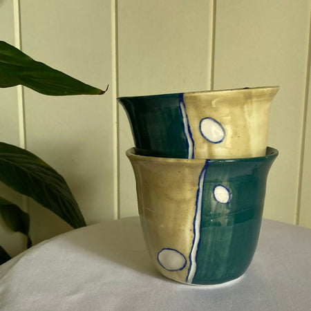 Cups - pair of coloured cups