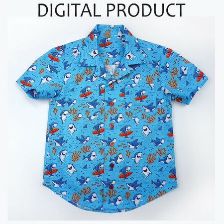 Digital Pattern-boys casual shirt-Thomas Shirt