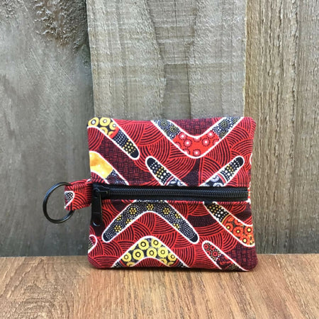 Red or Blue Boomerang Coin Pouch
