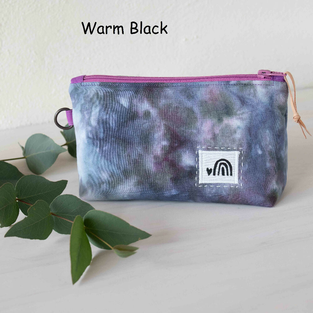 Ice Dyed Zipper Pouch, Pencil Case, Make-up Bag