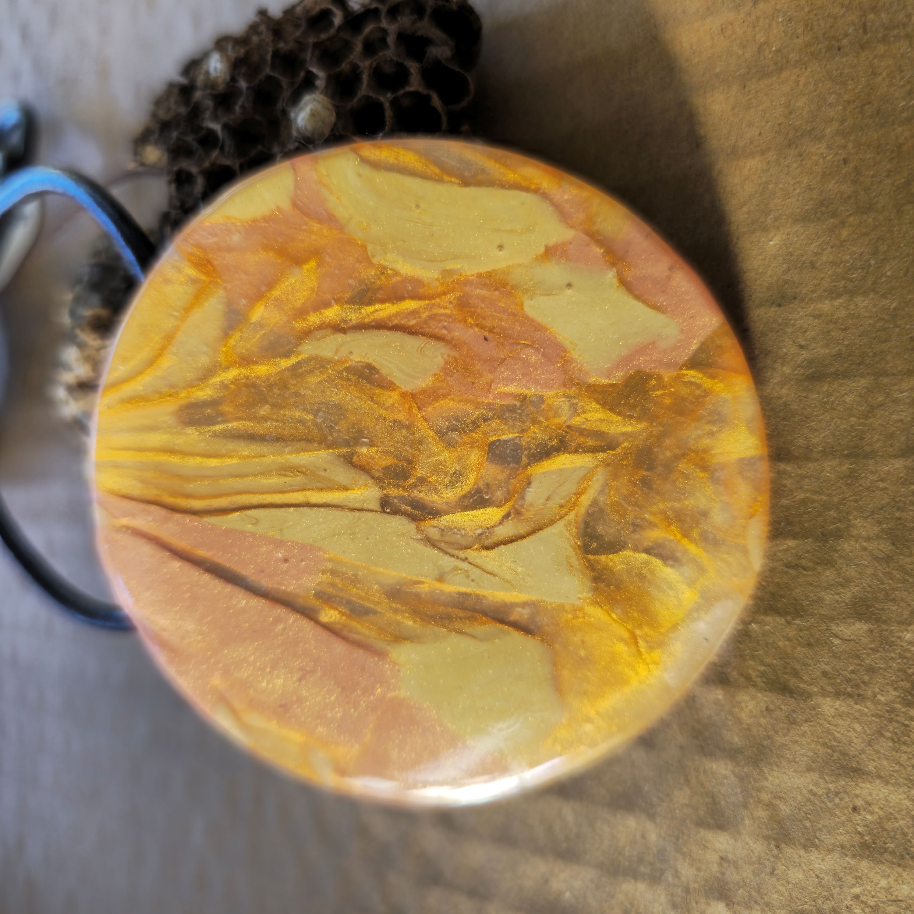SUNTRACE PENDANT - ARTISAN POLYMER CLAY