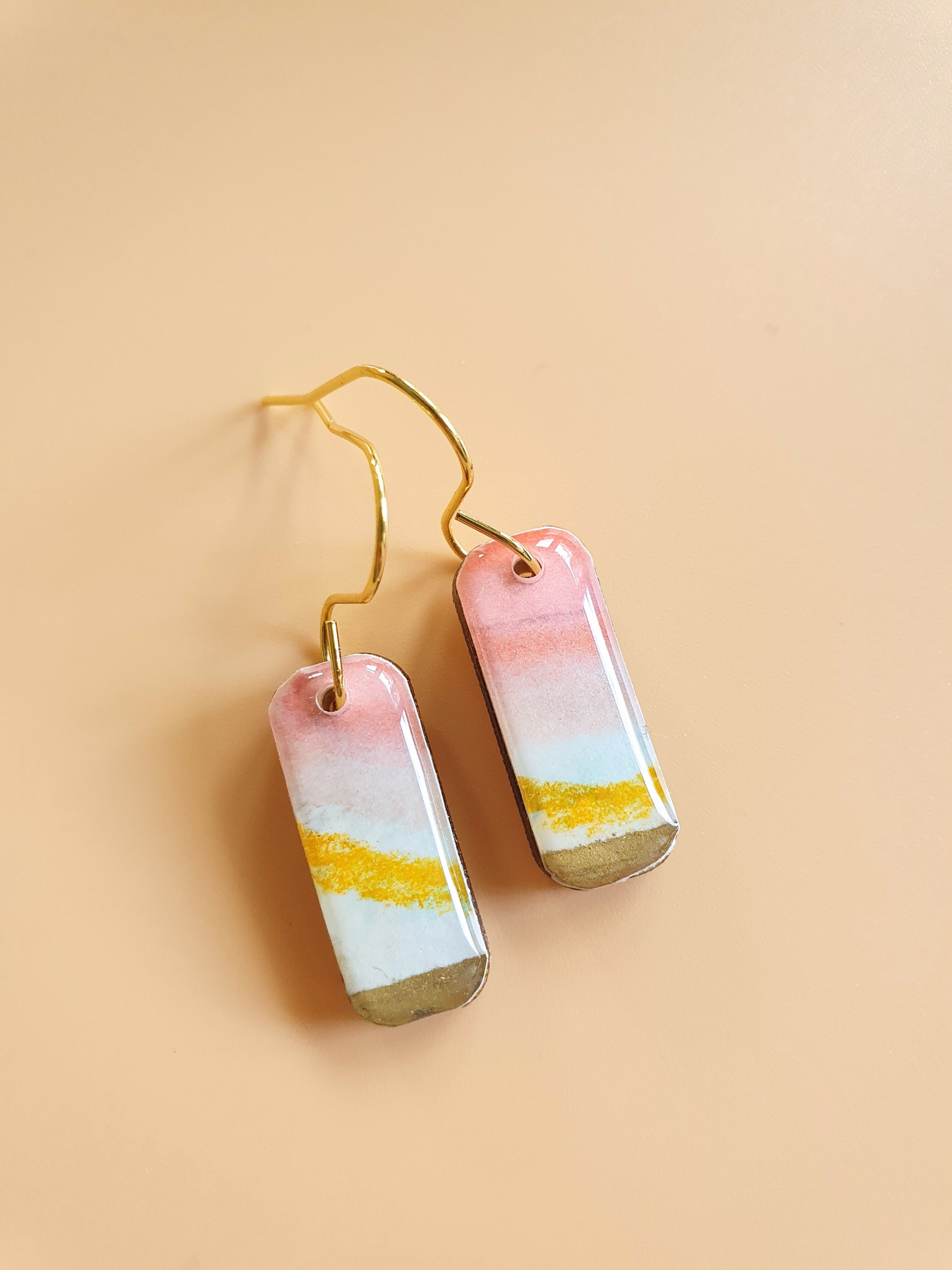 The Tutti Frutti Collection | Resin art jewellery | Small dangle earrings
