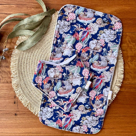 Baby Bib and Burp Cloth Set | May Gibbs Gumnut Baby Adventures | Ready to Ship
