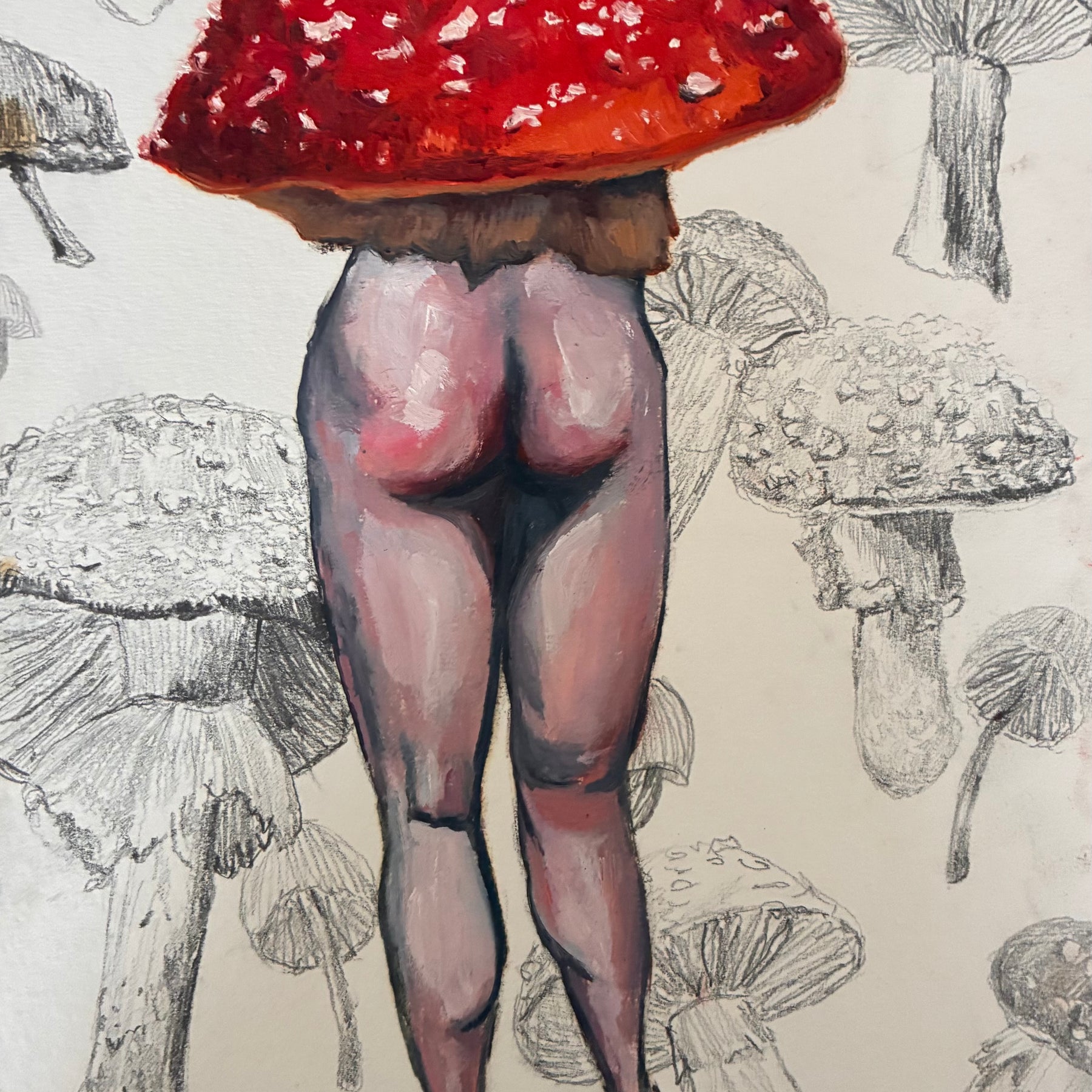 Original Mushroom Lady Artwork