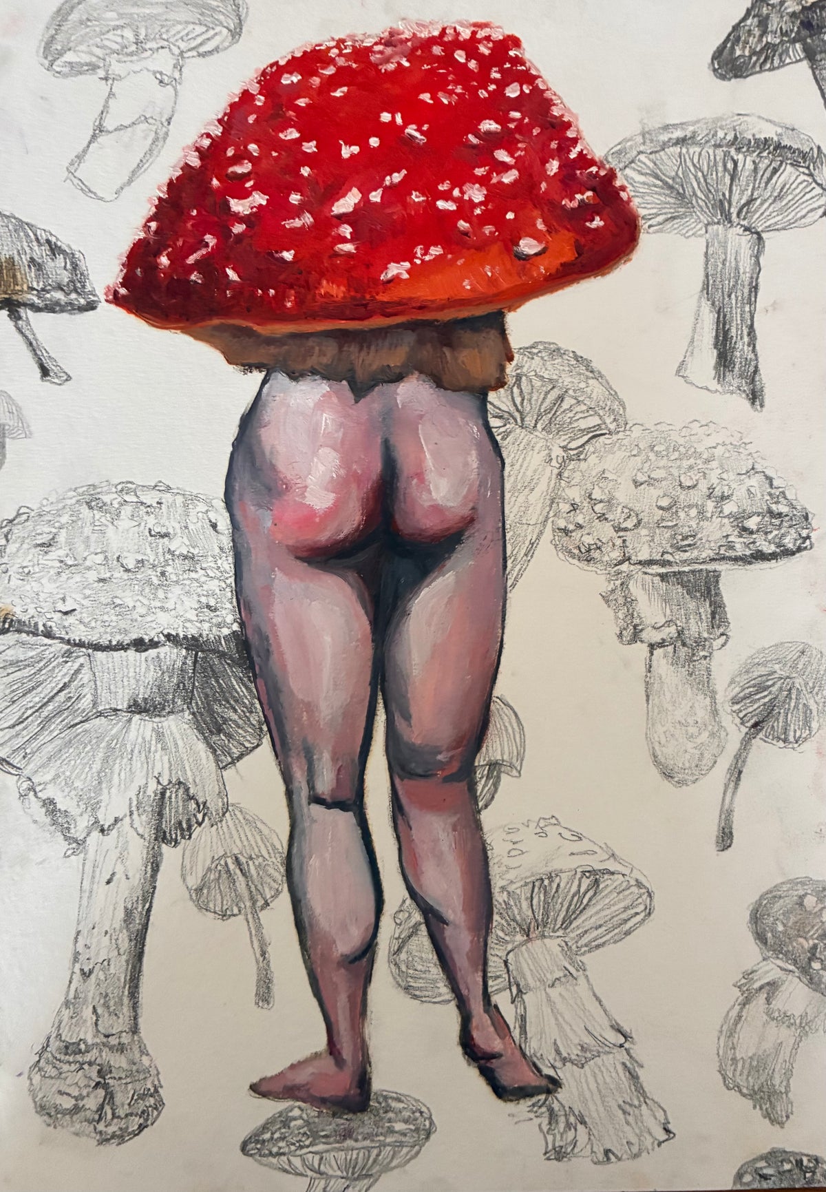 Original Mushroom Lady Artwork