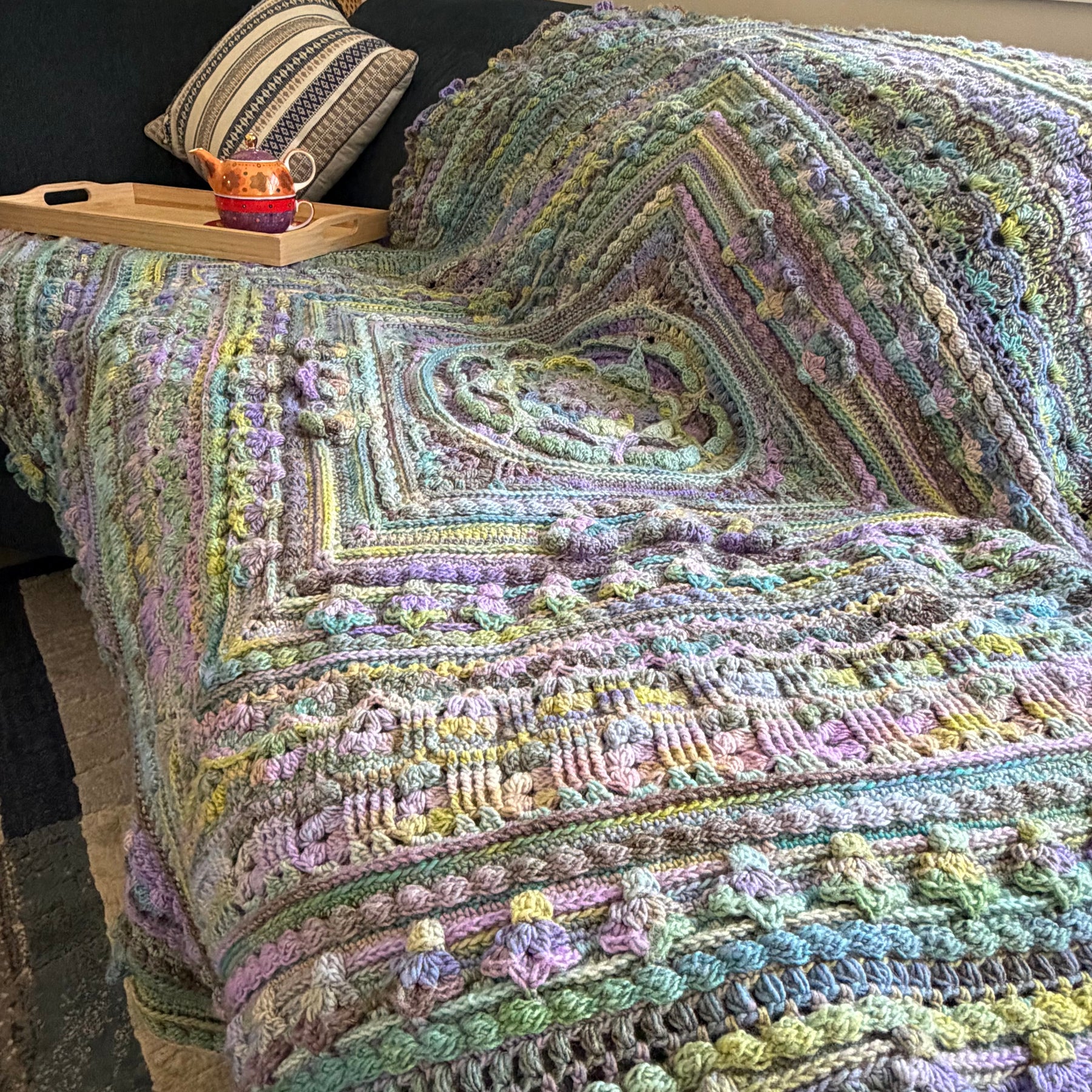#121 - Large Crocheted Blanket