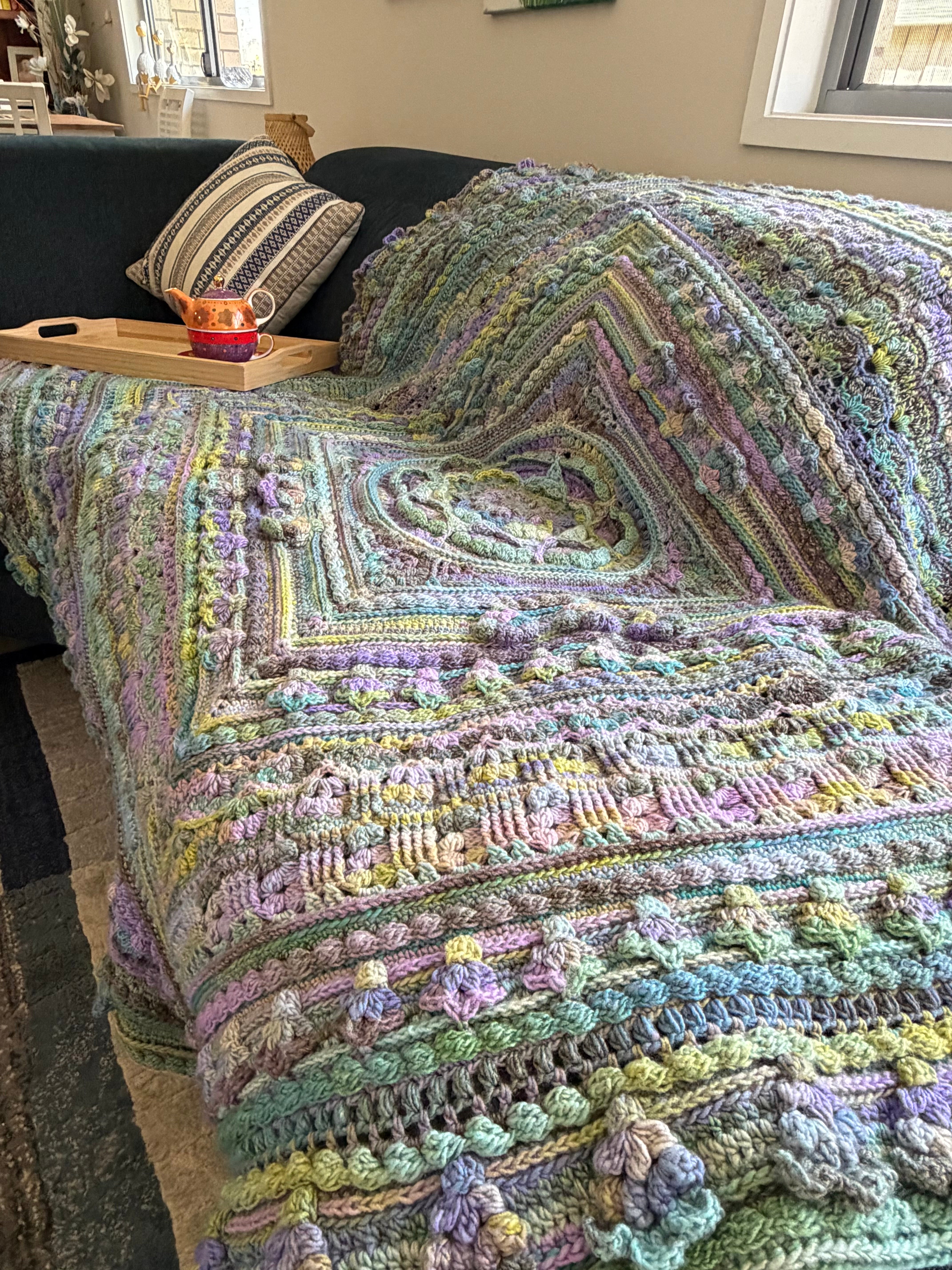 #121 - Large Crocheted Blanket