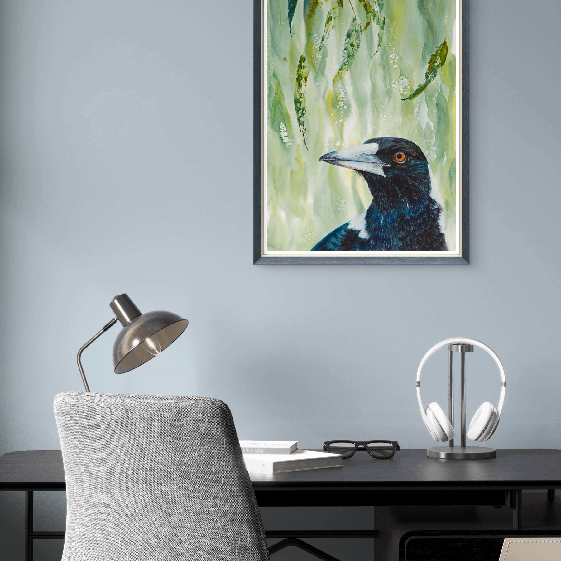 Magpie | " Maggie" Fine Art Print | Wall Art | Australian Native Bird