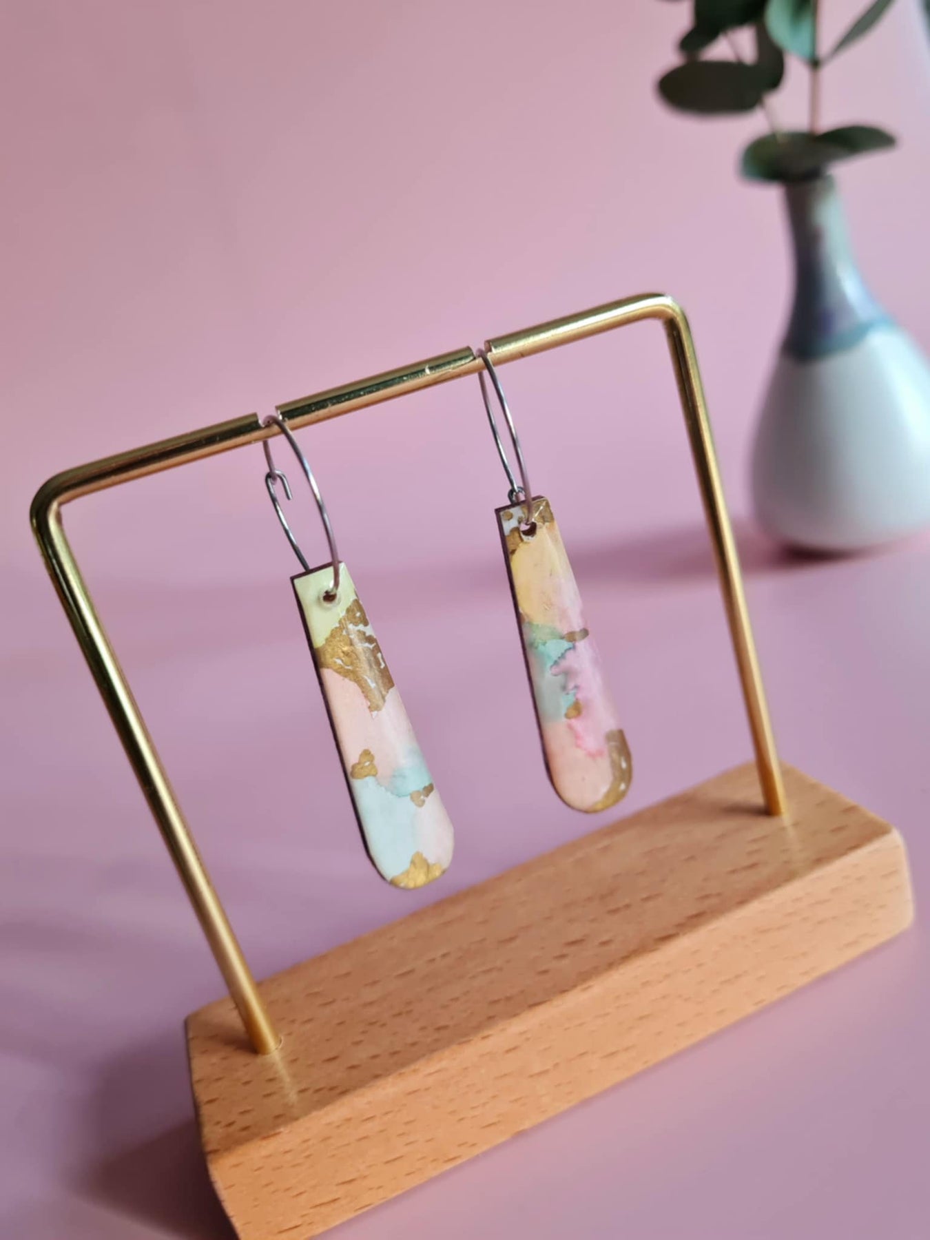 The Fiesta Collection | Resin art earrings | Part 1 | Large dangles