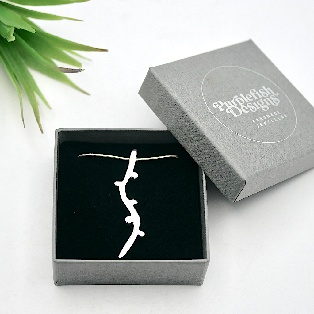 Limited Edition - Blossom - Handmade Sterling Silver Pendant with Snake Chain