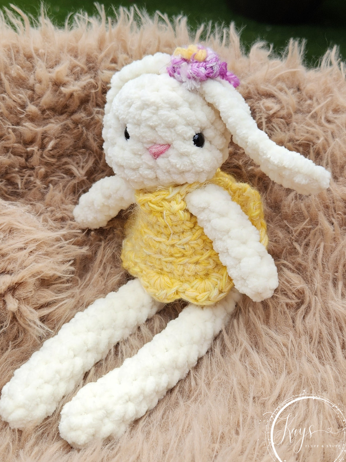 Handmade Plush Bunny with Removable Clothes