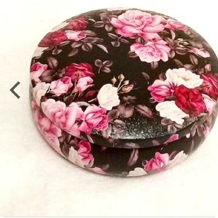 Black Floral 3-Wick Candle