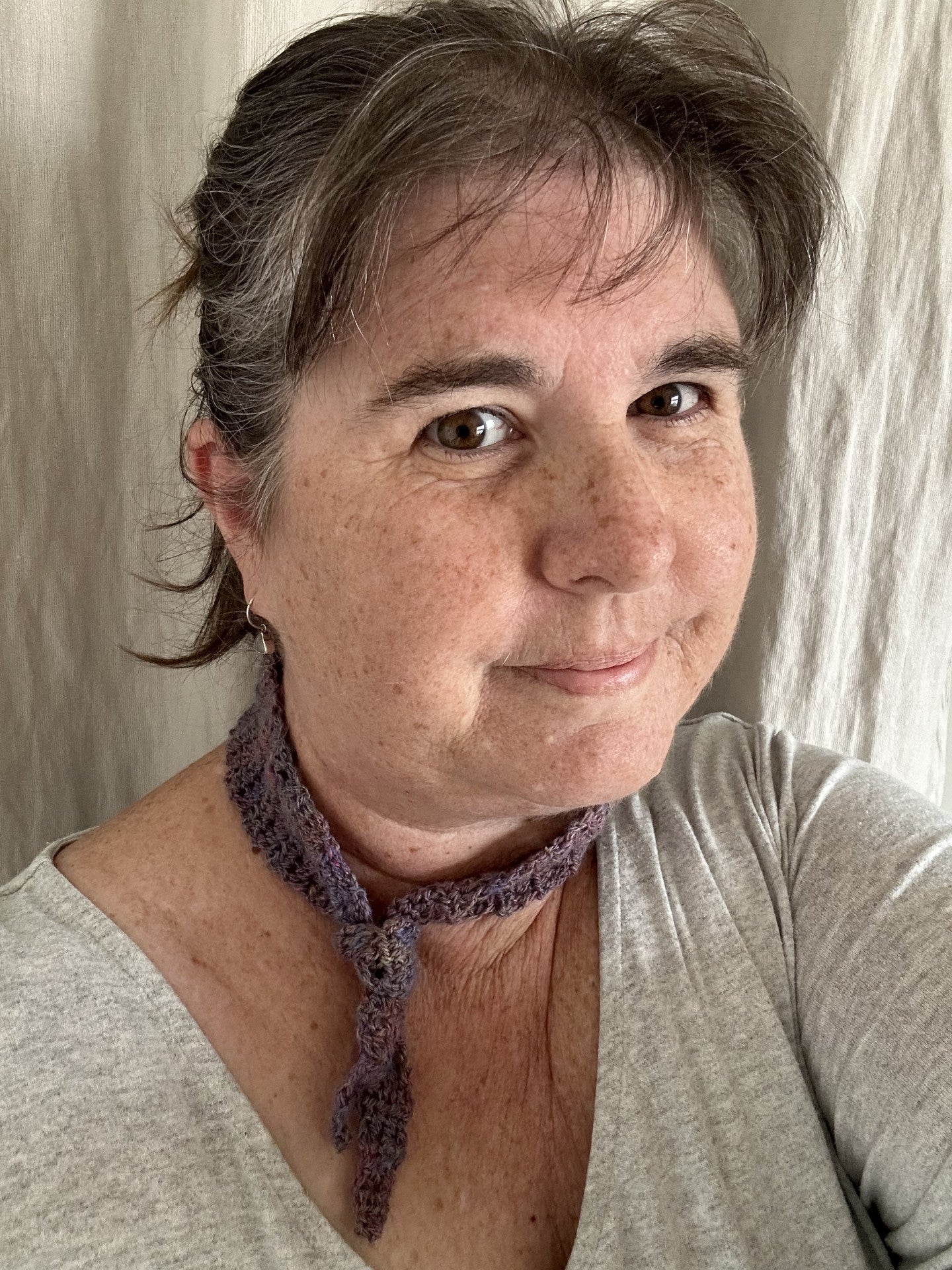 Handspun Crocheted Hair or Neck Ties