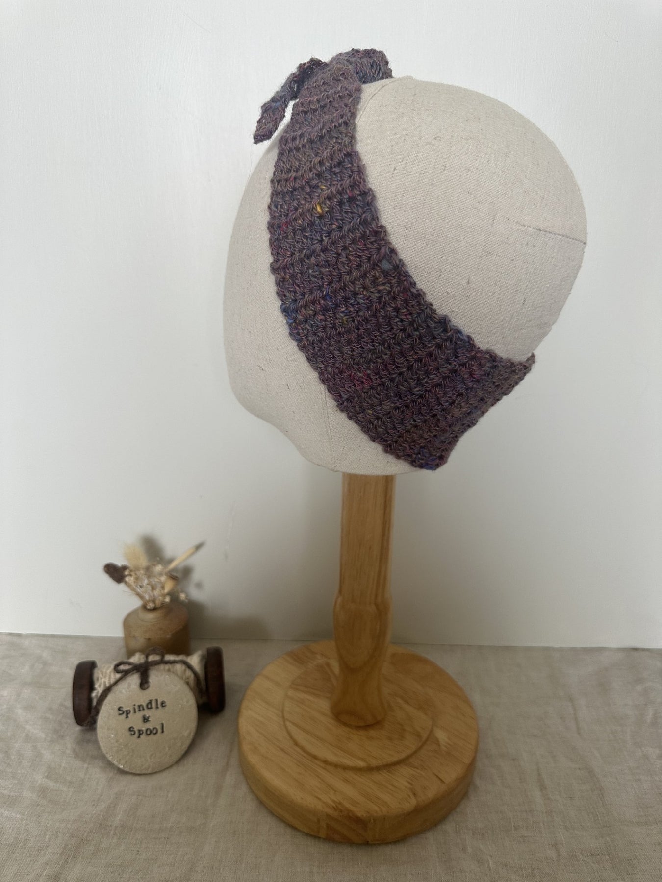 Handspun Crocheted Hair or Neck Ties