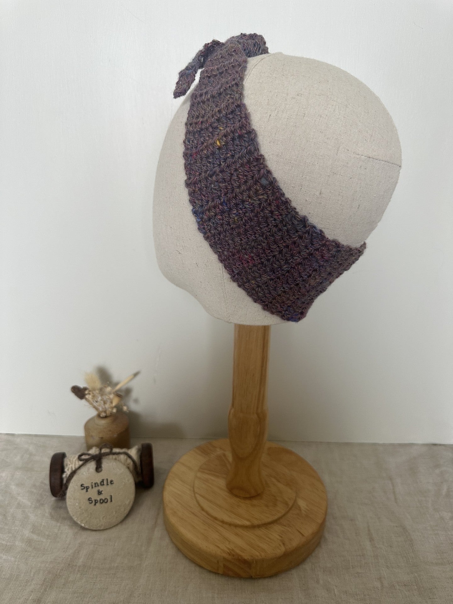 Handspun Crocheted Hair or Neck Ties