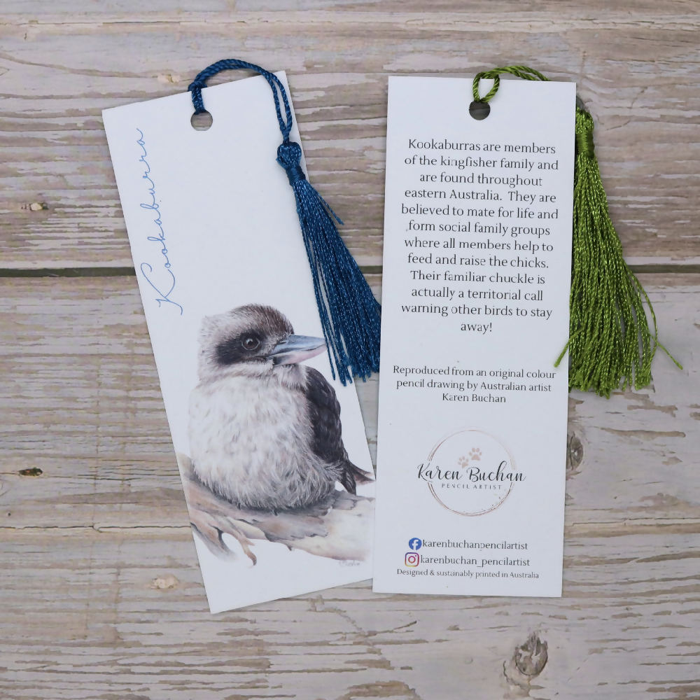 Australian-artist-illustration-bookmark-kookaburra