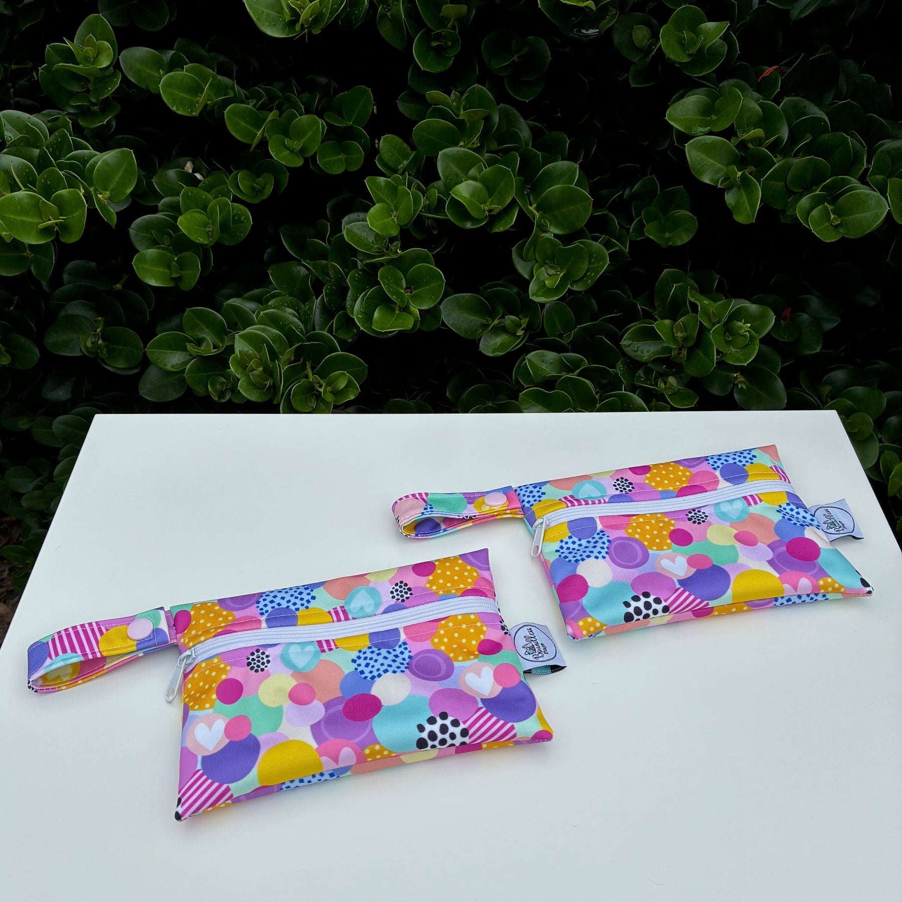 READY MADE Water-resistant wet bags - Love Bubble (Wonderland Design Co)