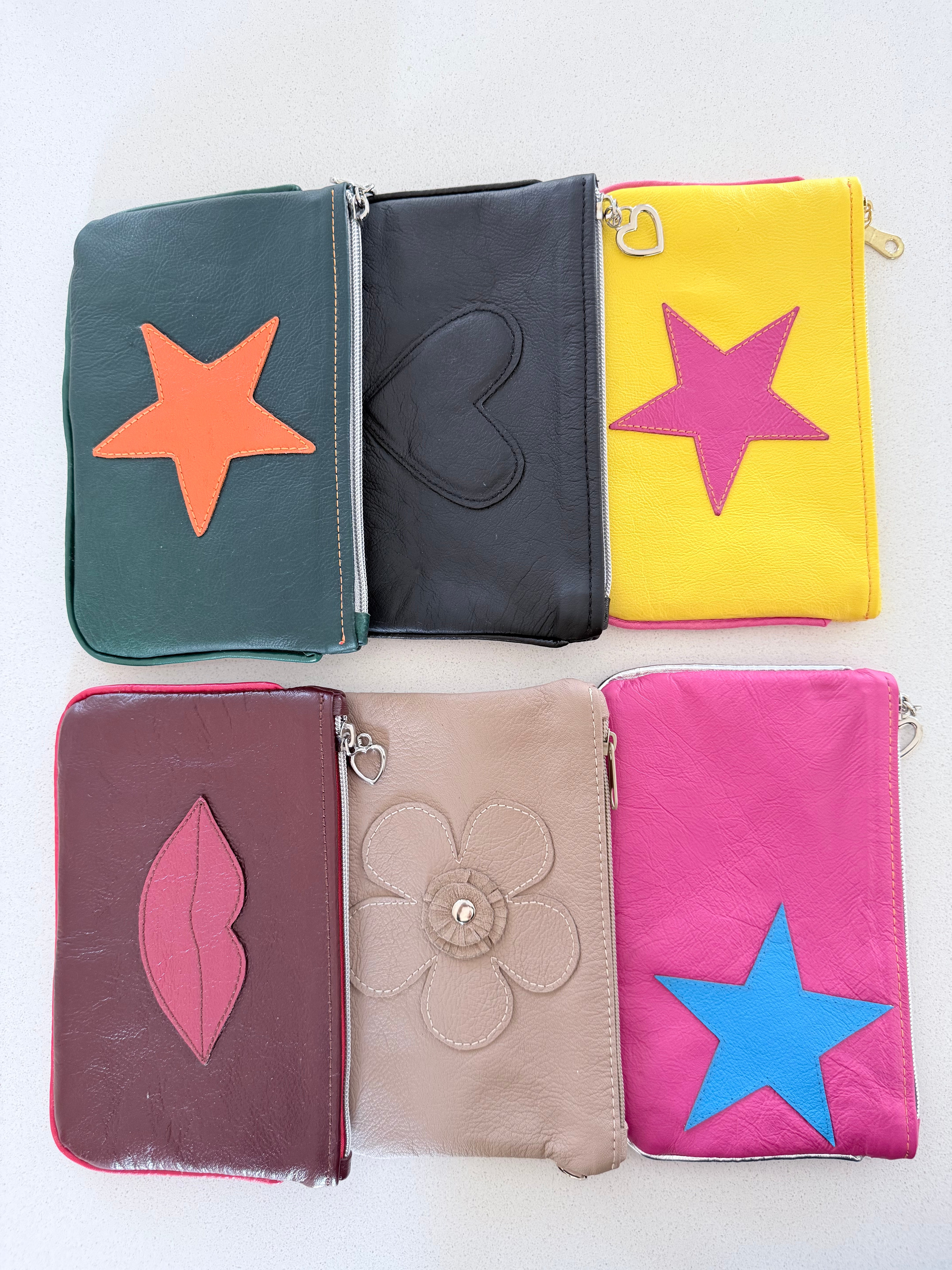Kangaroo Leather pouch / makeup bag / wallet