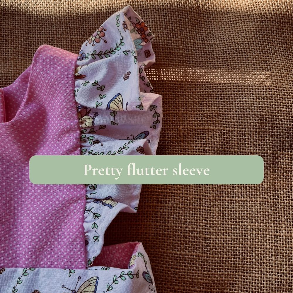 Handmade Pinafore Dress | Butterflies and Spots | Size 0