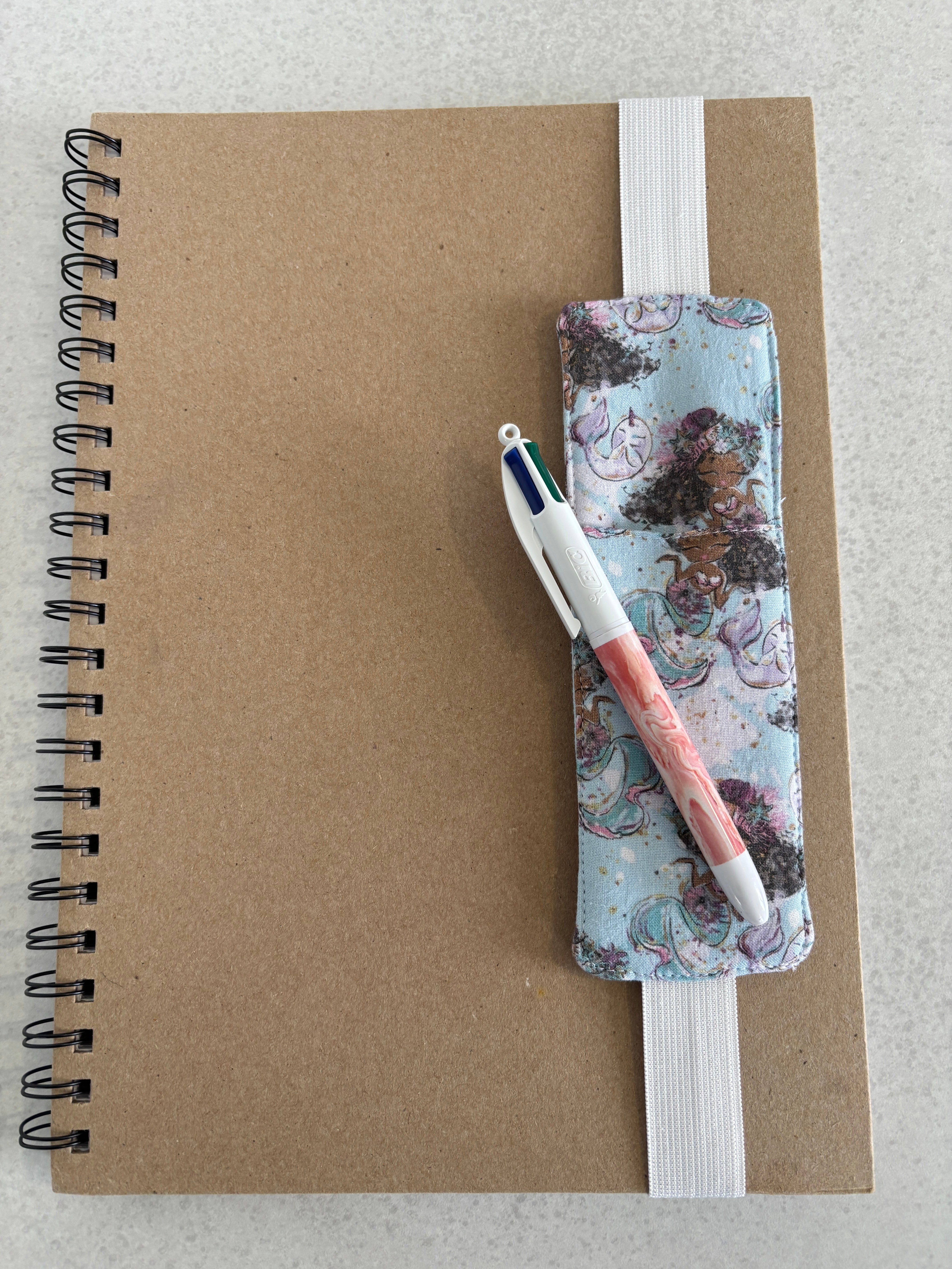 Book Lover-  Handmade Fabric & Pen Holder Bookmarks