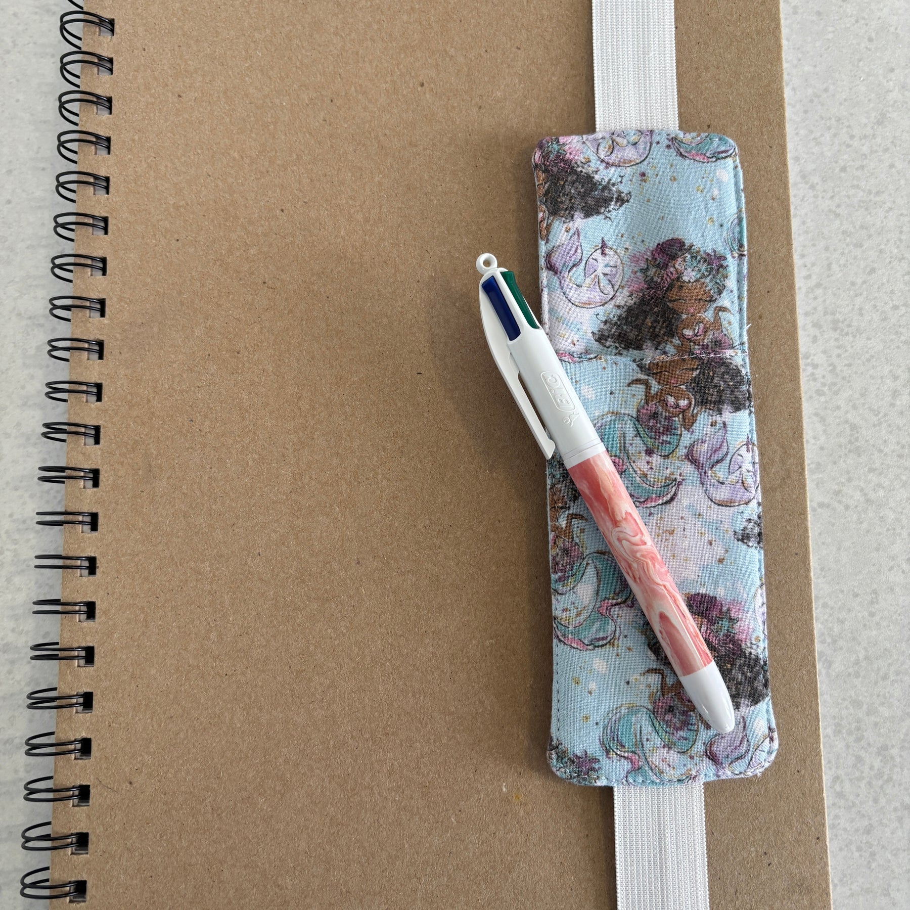 Book Lover-  Handmade Fabric & Pen Holder Bookmarks