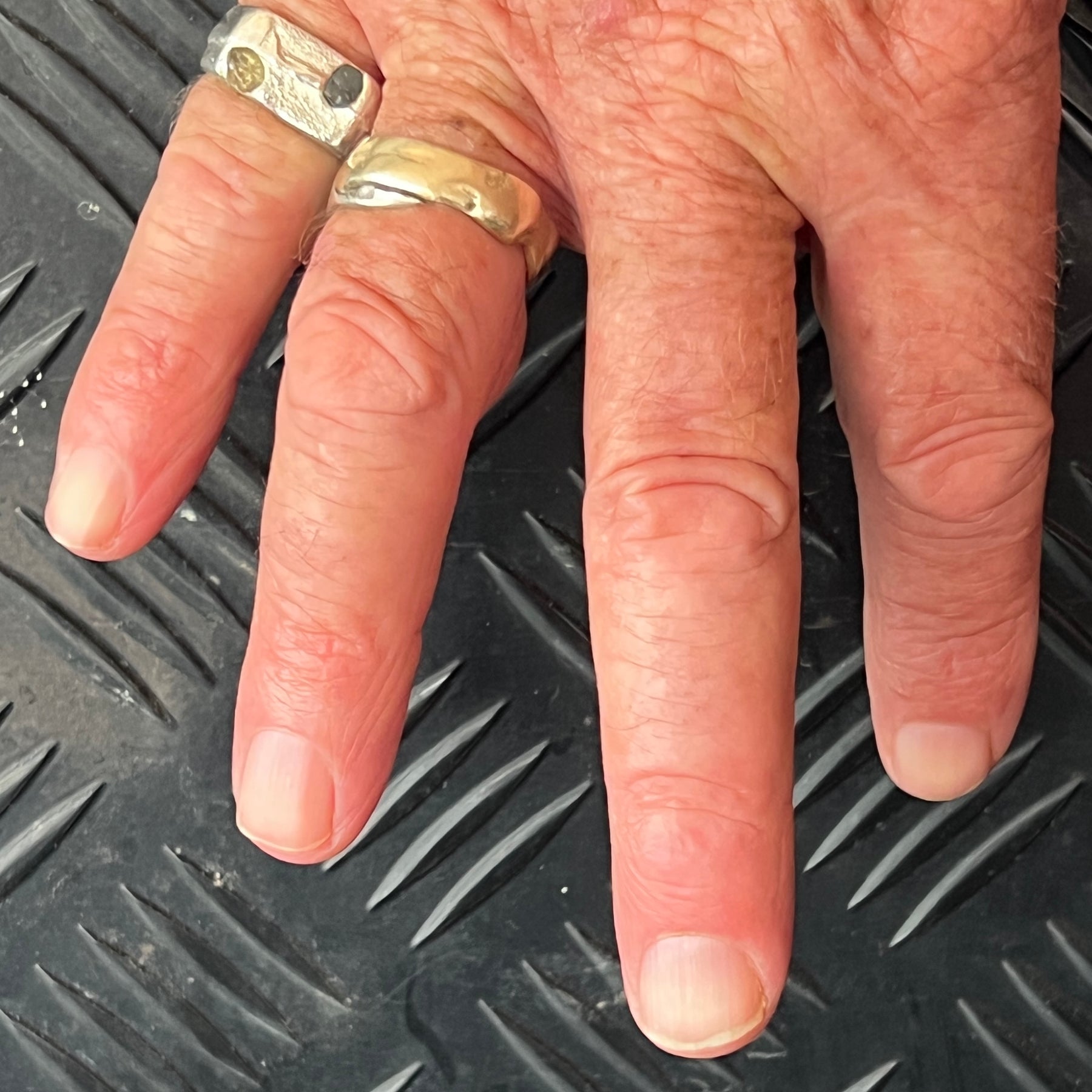 “Bay of Fires” sterling silver ring -Size “Q”
