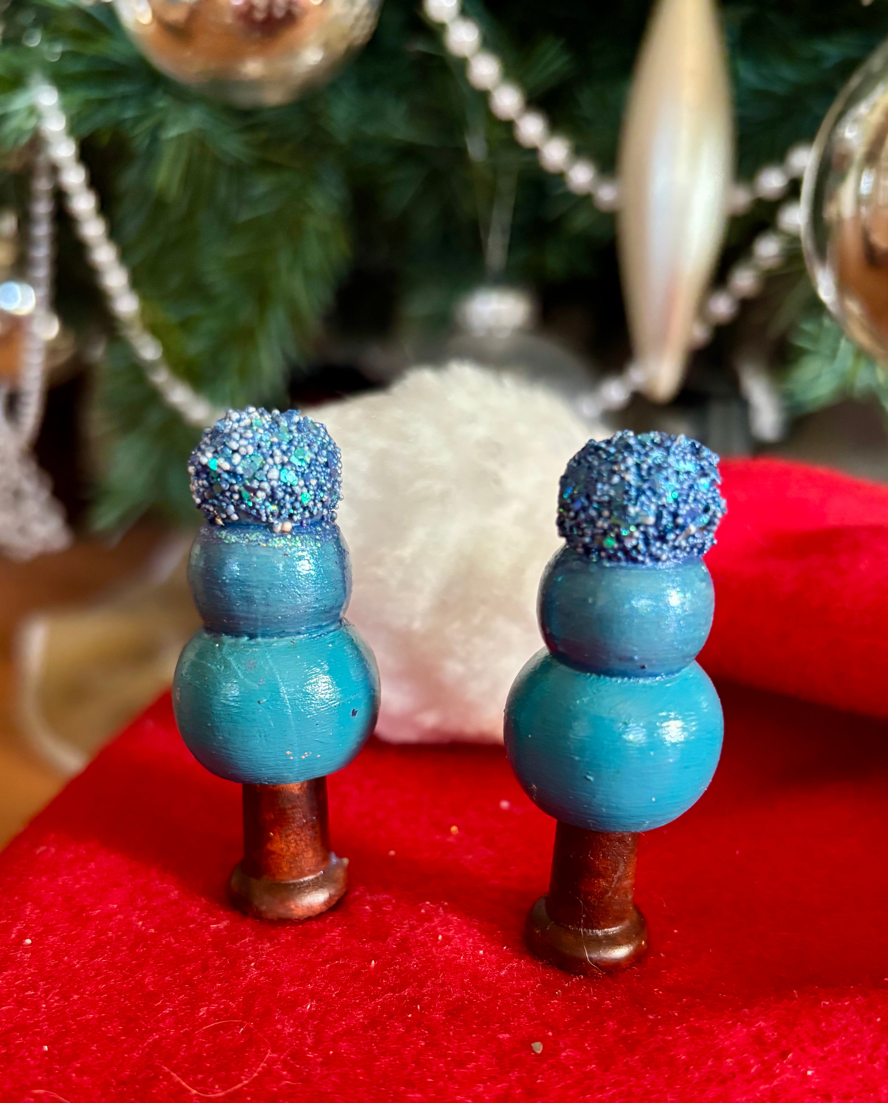 Hand painted Mini trees sets of 3 mixed choice