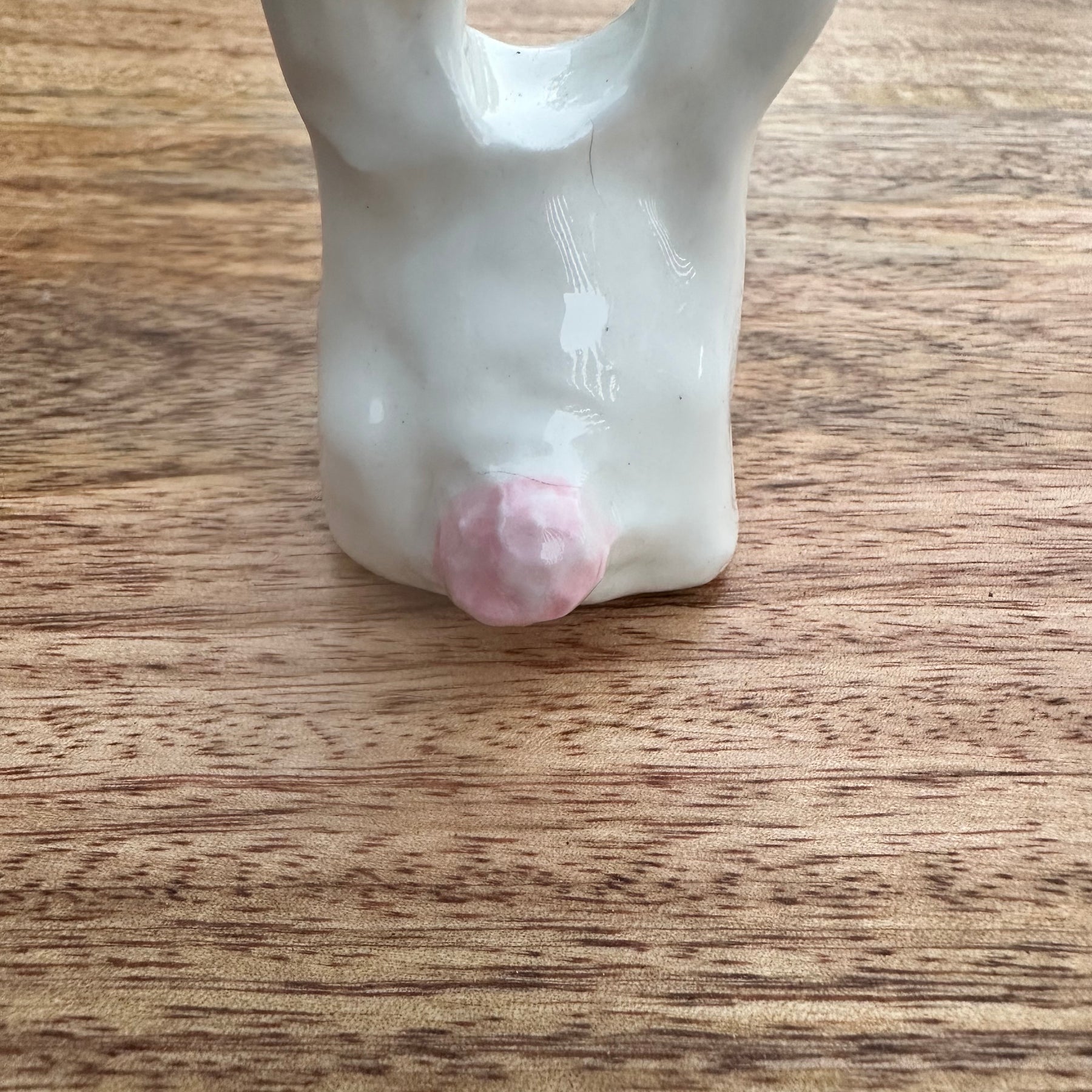 Handmade Ceramic White Bunny Easter