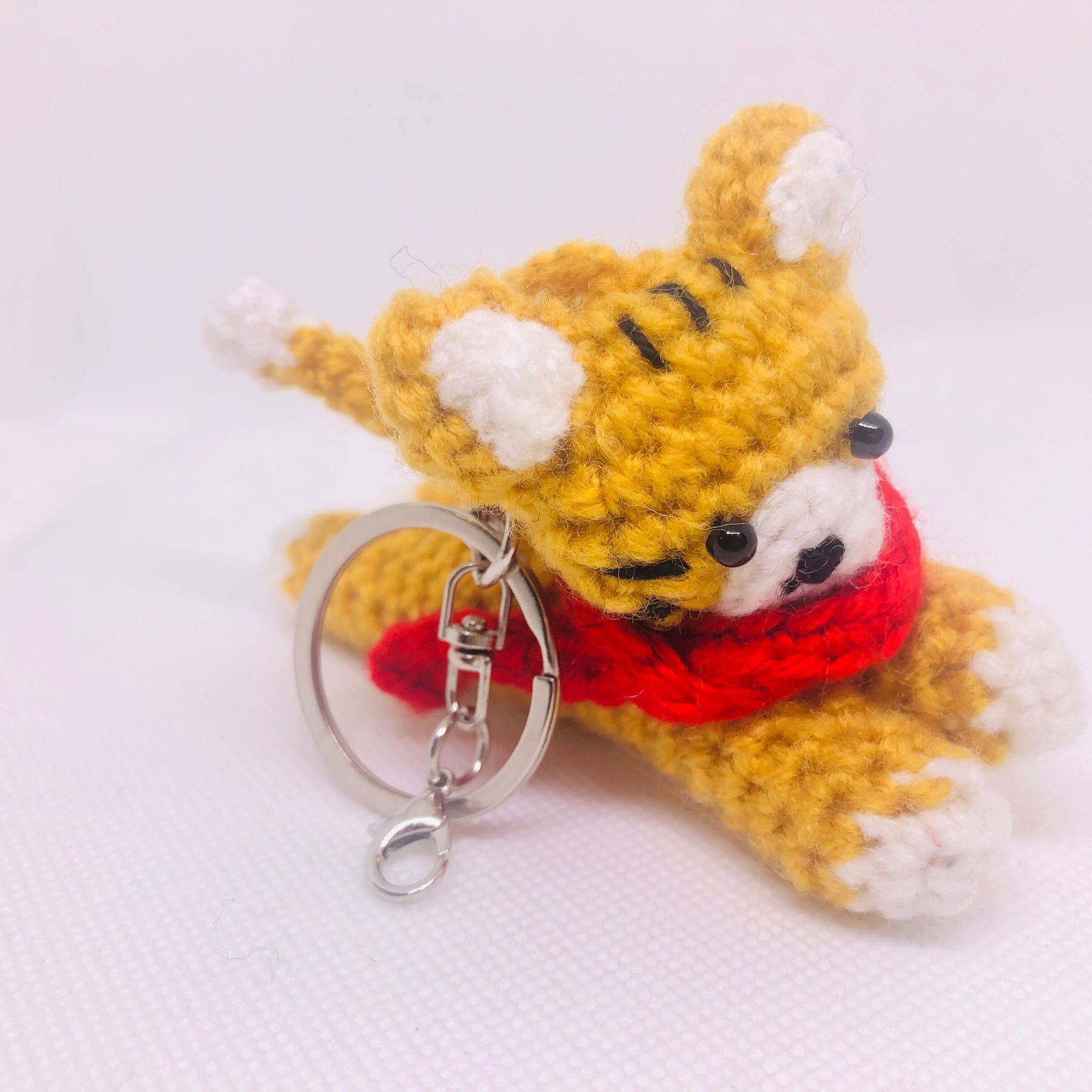 Crochet Cat Keychain | Handmade Amigurumi Cat, Bag Charm