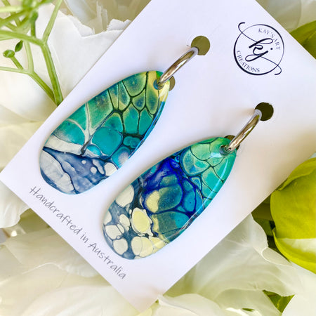 Artisan Turquoise Dangle Earrings