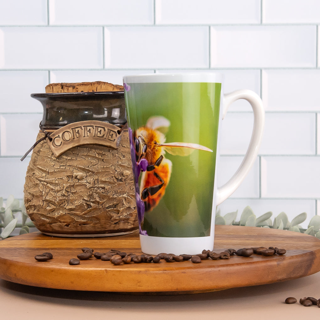 Garden Favourites - Latte / Coffee Mugs - Frangipani, Butterfly, Honeybee