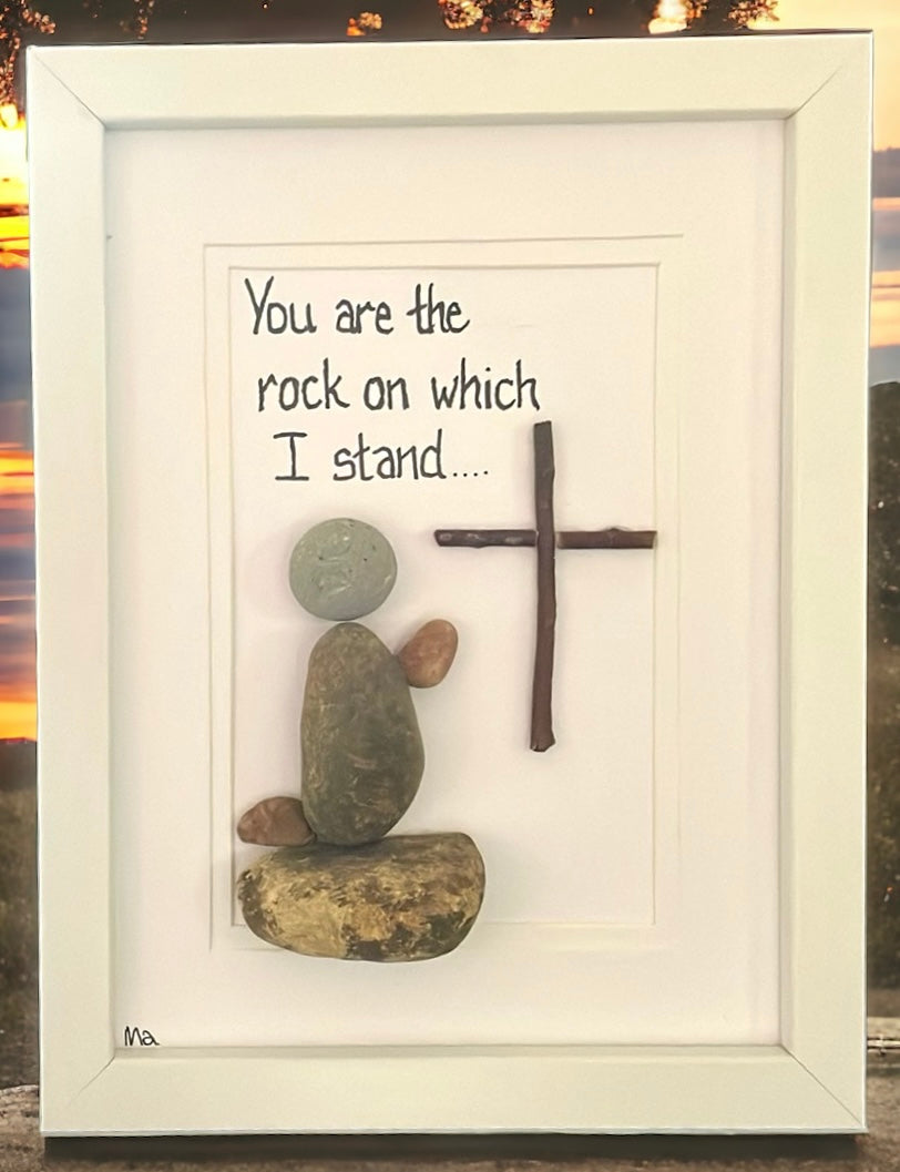 Easter pebble picture - a keepsake beyond chocolate